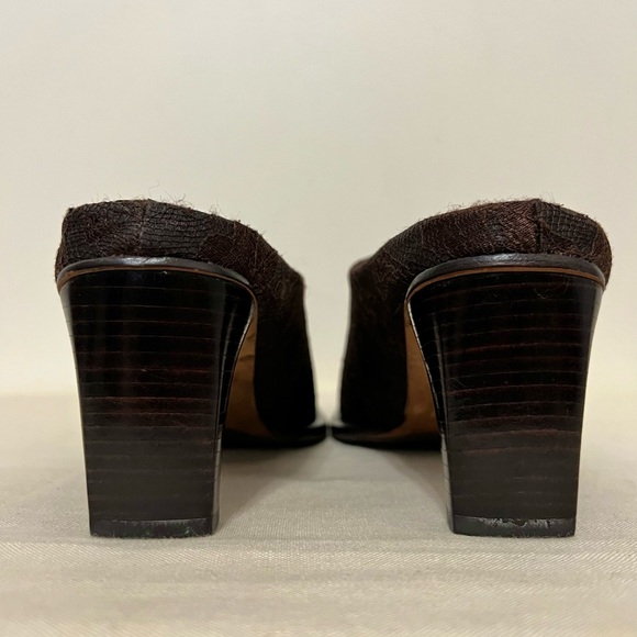 Art Effects Brown Lace Mules - Picture 4 of 9